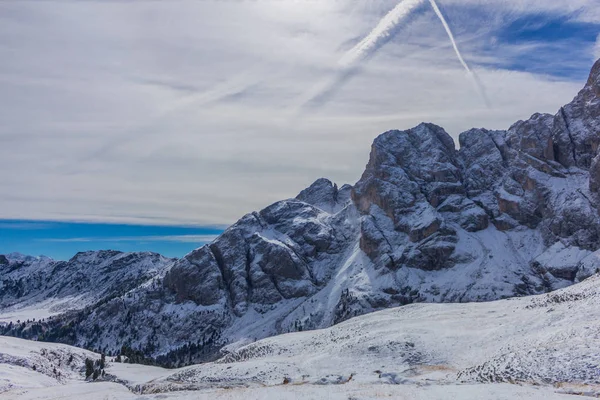 Way Nature Park Seceda Grden Beautiful South Tyrol — стоковое фото