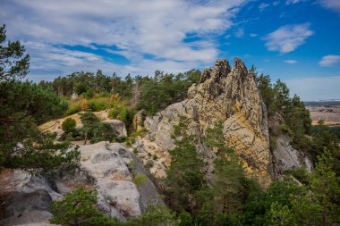 Güneşli bir sonbahar gününde Harz dağlarda İnceleme