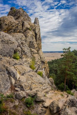 Güneşli bir sonbahar gününde Harz dağlarda İnceleme
