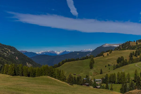 Drodze Parku Przyrody Seceda Grden Pięknym Południowym Tyrolu — Zdjęcie stockowe