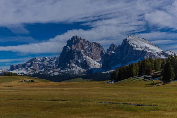 Way Nature Park Seceda Grden Beautiful South Tyrol — стоковое фото