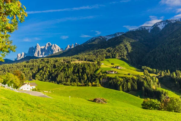 Cestě Přírodního Parku Seceda Grden Krásné Jižní Tyrolsko — Stock fotografie