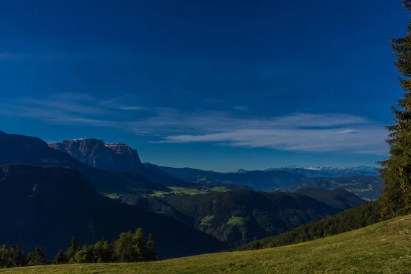 Дорозі Природний Парк Seceda Grden Красиві Регіоні Південний Тироль — стокове фото