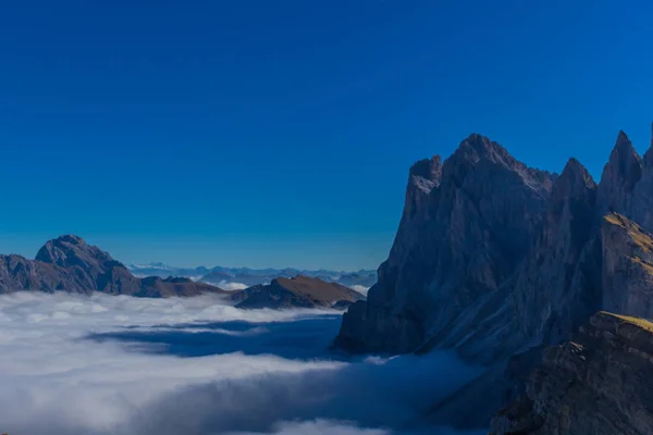 Camino Parque Natural Seceda Grden Hermoso Tirol Del Sur —  Fotos de Stock