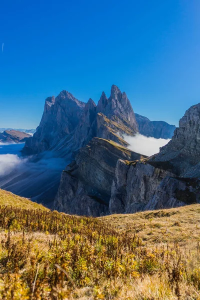 Camino Parque Natural Seceda Grden Hermoso Tirol Del Sur —  Fotos de Stock