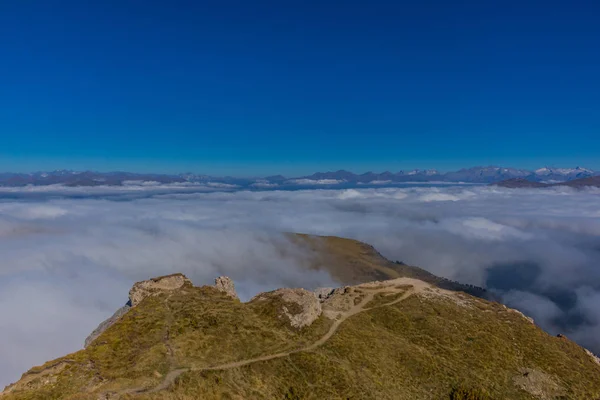 Yolda Doğa Parkı Seceda Grden Güzel South Tyrol Içinde — Stok fotoğraf