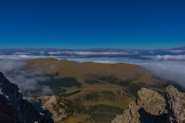 Дорозі Природний Парк Seceda Grden Красиві Регіоні Південний Тироль — стокове фото