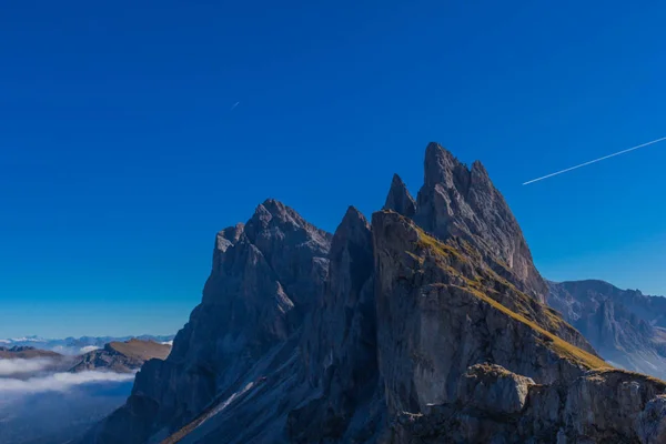 Camino Parque Natural Seceda Grden Hermoso Tirol Del Sur —  Fotos de Stock