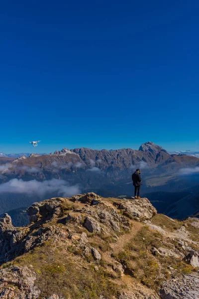 Camino Parque Natural Seceda Grden Hermoso Tirol Del Sur — Foto de Stock