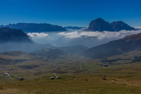 Yolda Doğa Parkı Seceda Grden Güzel South Tyrol Içinde — Stok fotoğraf