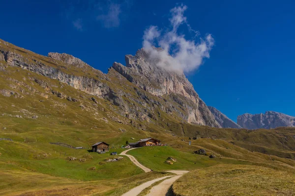 Yolda Doğa Parkı Seceda Grden Güzel South Tyrol Içinde — Stok fotoğraf