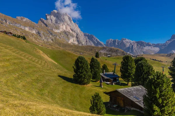 Way Nature Park Seceda Grden Beautiful South Tyrol — стоковое фото