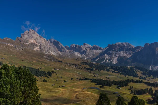 Úton Természetvédelmi Seceda Grden Gyönyörű Dél Tirol — Stock Fotó