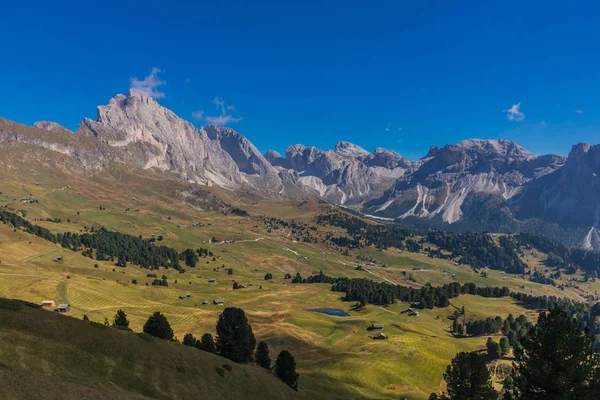 Way Nature Park Seceda Grden Beautiful South Tyrol — стоковое фото