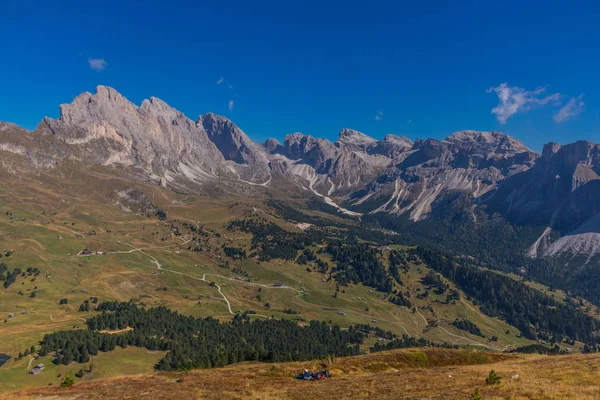 Yolda Doğa Parkı Seceda Grden Güzel South Tyrol Içinde — Stok fotoğraf