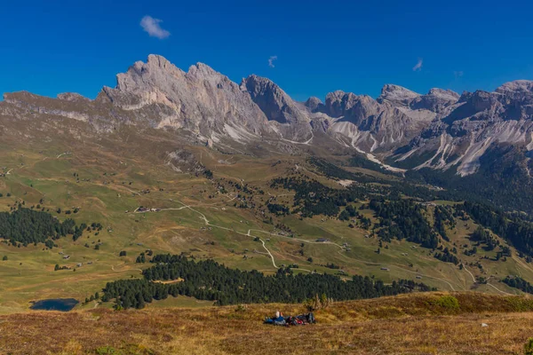 Yolda Doğa Parkı Seceda Grden Güzel South Tyrol Içinde — Stok fotoğraf