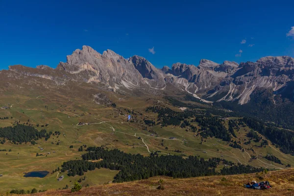 Yolda Doğa Parkı Seceda Grden Güzel South Tyrol Içinde — Stok fotoğraf