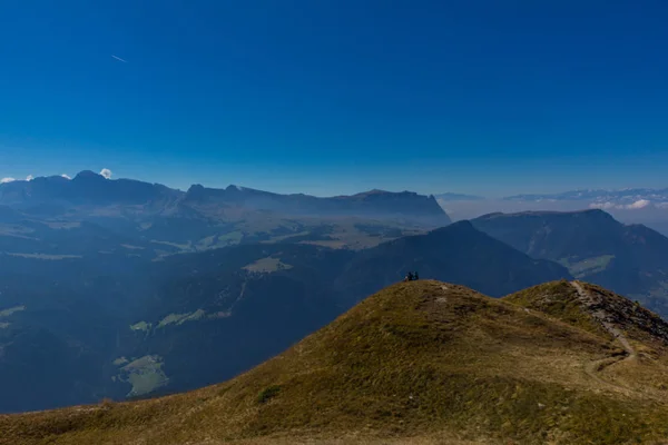 Cestě Přírodního Parku Seceda Grden Krásné Jižní Tyrolsko — Stock fotografie