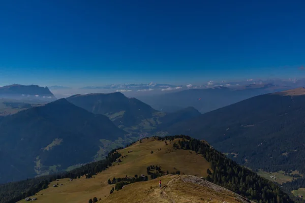 Way Nature Park Seceda Grden Beautiful South Tyrol — стоковое фото