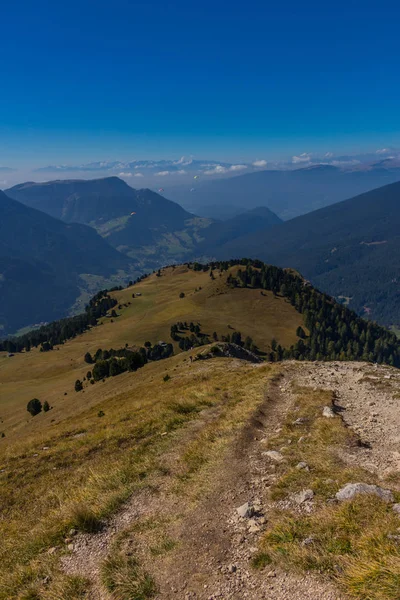 Onderweg Het Natuurpark Seceda Grden Het Prachtige Zuid Tirol — Stockfoto