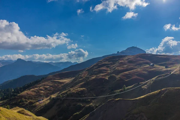 Cestě Přírodního Parku Seceda Grden Krásné Jižní Tyrolsko — Stock fotografie