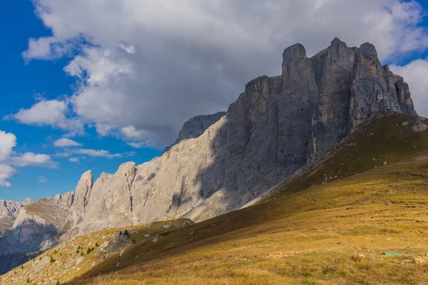 Camino Parque Natural Seceda Grden Hermoso Tirol Del Sur —  Fotos de Stock