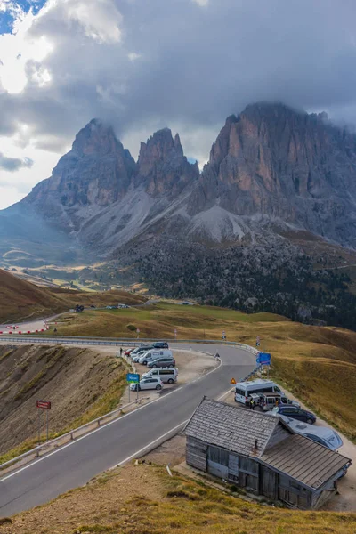 Sättet Naturparken Seceda Grden Vackra Sydtyrolen — Stockfoto