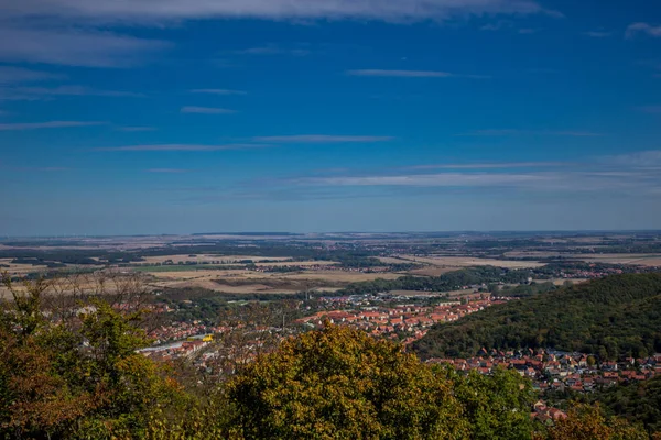 Poznávání Pohoří Harz Slunečný Podzimní Den — Stock fotografie