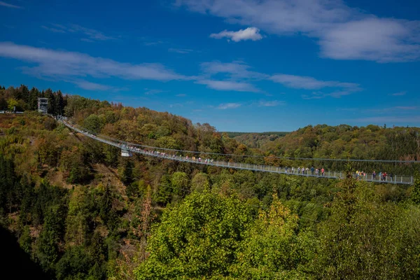 Poznávání Pohoří Harz Slunečný Podzimní Den — Stock fotografie