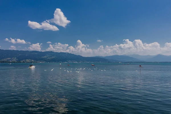 Letní Den Lindau Bodamského Jezera — Stock fotografie