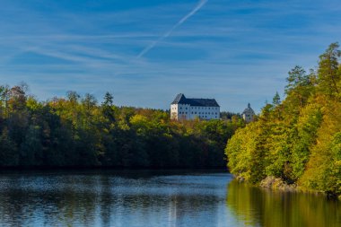 kale burgk saale-Valley çevresinde sonbahar günü