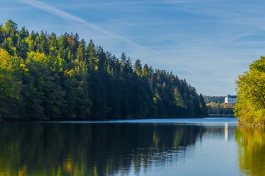 kale burgk saale-Valley çevresinde sonbahar günü