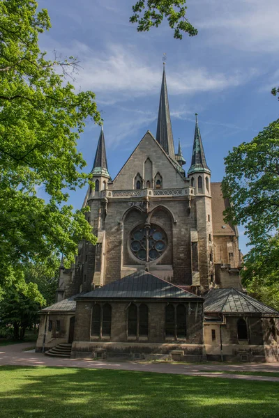 Disfrutar Del Casco Antiguo Hermosa Erfurt —  Fotos de Stock