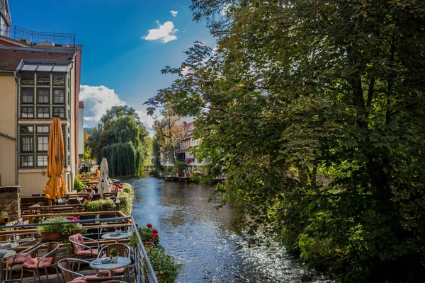 Godere Del Centro Storico Bella Erfurt — Foto Stock