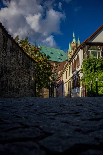 Apreciar Cidade Velha Erfurt Bonita — Fotografia de Stock