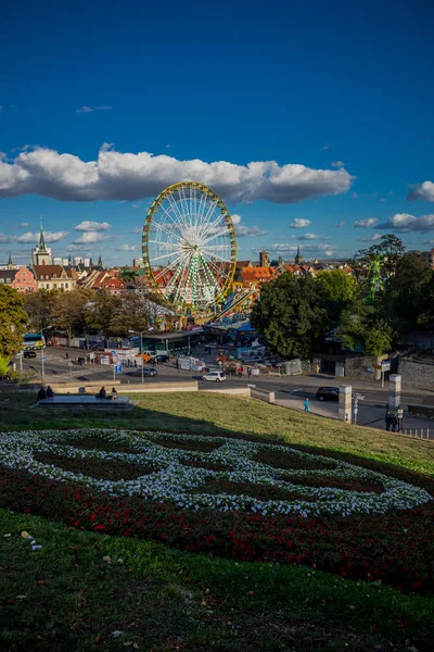 Disfrutar Del Casco Antiguo Hermosa Erfurt — Foto de Stock