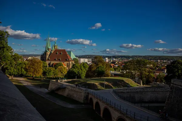 Apreciar Cidade Velha Erfurt Bonita — Fotografia de Stock