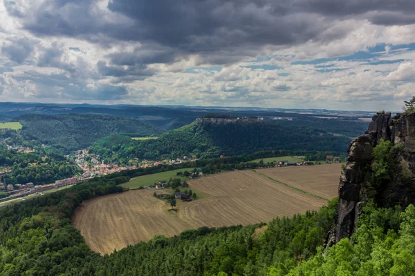 Giro Esplorazione Attraverso Svizzera Del Saxon — Foto Stock