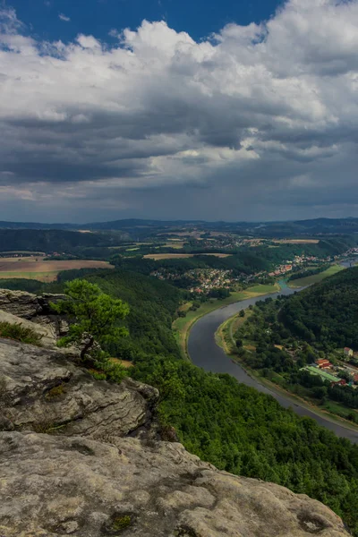 Erkundungstour Durch Die Sächsische Schweiz — Stockfoto