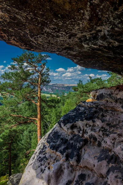 Průzkum Ehlídka Saském Švýcarsku — Stock fotografie