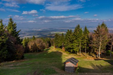 yolda Thuringian Ormanı