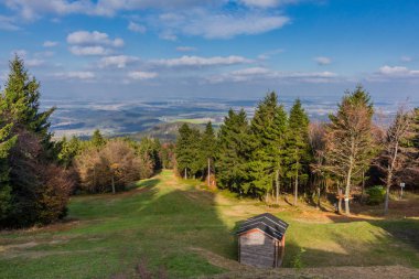 yolda Thuringian Ormanı