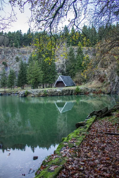 Camino Través Del Bosque Turingia — Foto de Stock