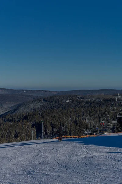 Winter Magic Thüringer Wald Med Solsken — Stockfoto