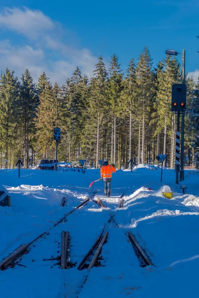 winter magic in the Thuringian Forest with sunshine