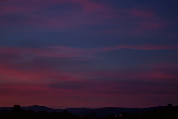 Sonnenuntergang Einem Sommerabend — Stockfoto