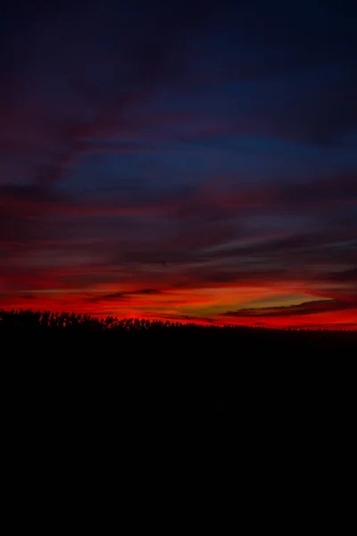Sonnenuntergang Einem Sommerabend — Stockfoto