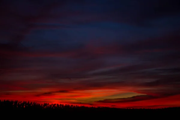 Sonnenuntergang Einem Sommerabend — Stockfoto