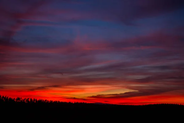 Sonnenuntergang Einem Sommerabend — Stockfoto