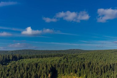 yolda bir yaz sonbahar günü thringer ormandaki 